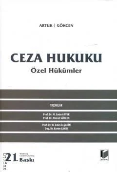 Ceza Hukuku Özel Hükümler