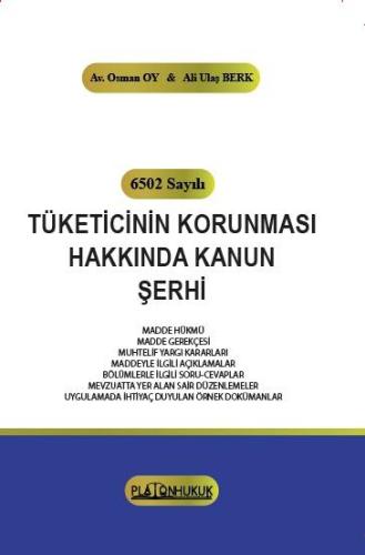 TÜKETİCİNİN KORUNMASI HAKKINDA KANUN ŞERHİ