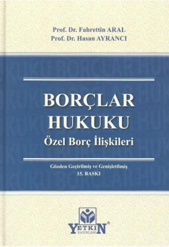 Borçlar Hukuku Özel Borç İlişkiler