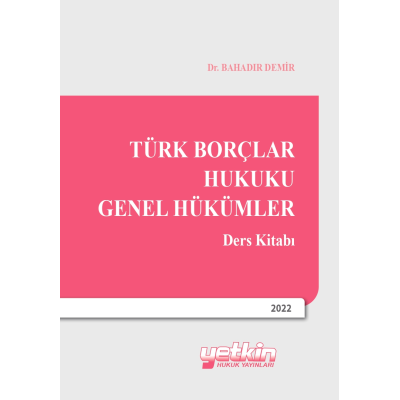 Türk Borçlar Hukuku Genel Hükümler