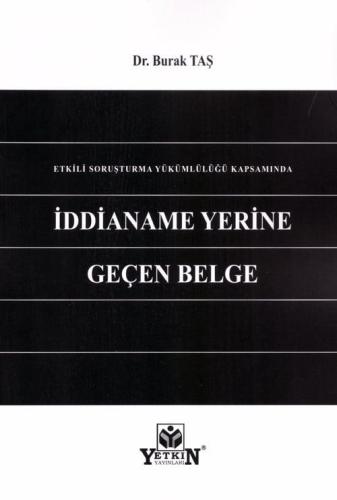 İddianame Yerine Geçen Belge