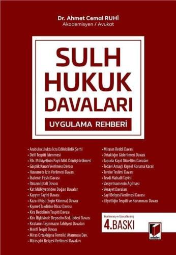 Sulh Hukuk Davaları Uygulama Rehberi