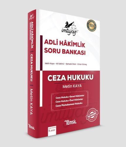 Adli Hakimlik Soru Bankası – Ceza Hukuku