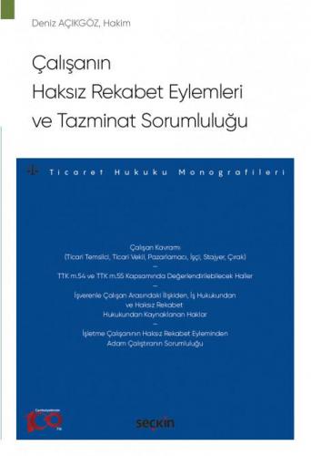 Çalışanın Haksız Rekabet Eylemleri ve Tazminat Sorumluluğu