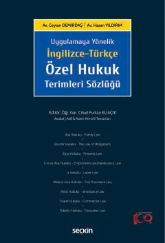 İngilizce–Türkçe Özel Hukuk Terimleri Sözlüğü