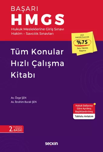 BAŞARI - HMGS Tüm Konular Hızlı Çalışma Kitabı