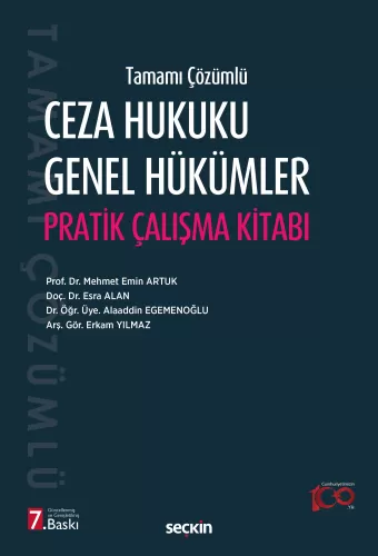 Ceza Hukuku Genel Hükümler Pratik Çalışma Kitabı