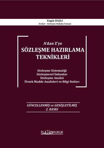 SÖZLEŞME HAZIRLAMA TEKNİKLERİ