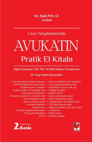 Ceza Yargılamasında Avukatın Pratik El Kitabı